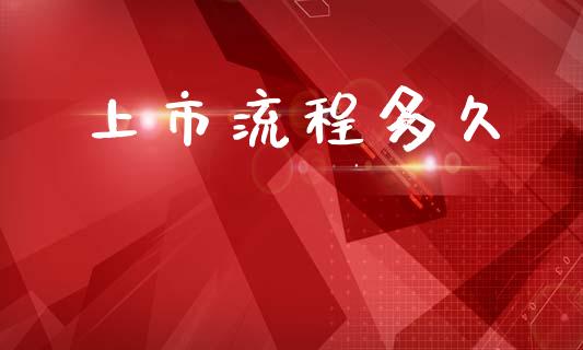 上市流程多久_https://www.fansifence.com_国际期货行情_第1张