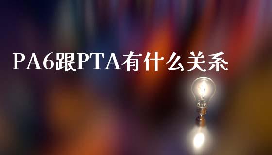 PA6跟PTA有什么关系_https://www.fansifence.com_恒指交易时间_第1张
