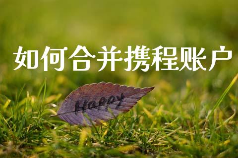 如何合并携程账户_https://www.fansifence.com_国际期货行情_第1张