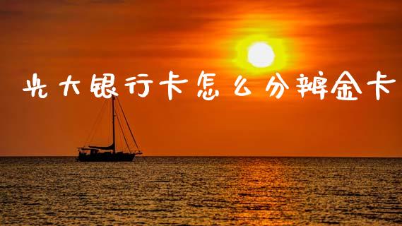 光大银行卡怎么分辨金卡_https://www.fansifence.com_中国国际期货_第1张