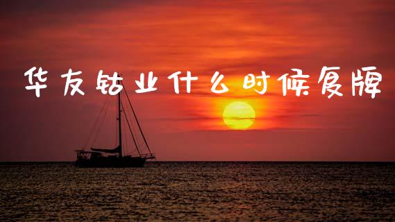 华友钴业什么时候复牌_https://www.fansifence.com_国际期货行情_第1张
