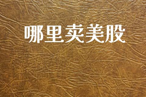 哪里卖美股_https://www.fansifence.com_恒指交易时间_第1张