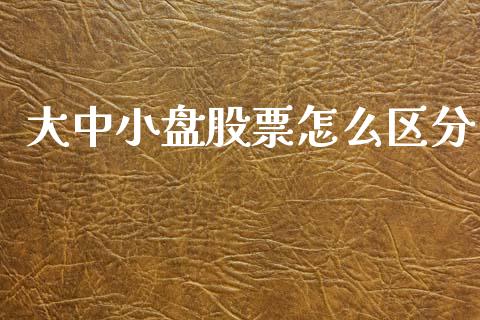 大中小盘股票怎么区分_https://www.fansifence.com_国际期货行情_第1张