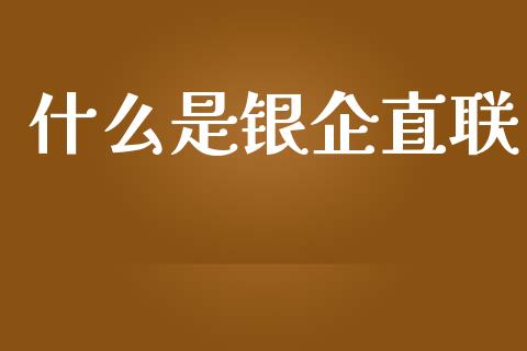 什么是银企直联_https://www.fansifence.com_恒指交易时间_第1张