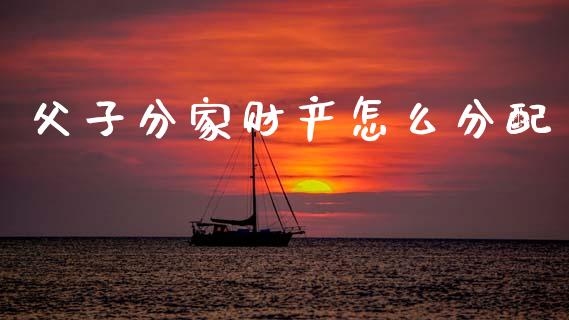 父子分家财产怎么分配_https://www.fansifence.com_国际期货_第1张