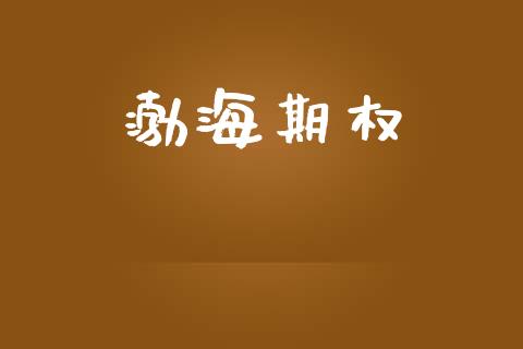 渤海期权_https://www.fansifence.com_恒指交易时间_第1张