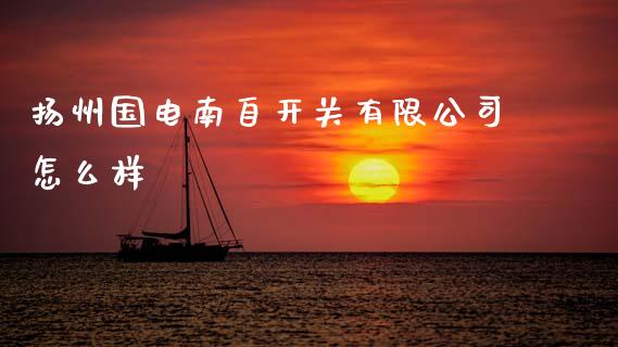 扬州国电南自开关有限公司怎么样_https://www.fansifence.com_中国国际期货_第1张