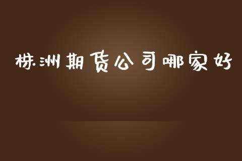 株洲期货公司哪家好_https://www.fansifence.com_恒指交易时间_第1张