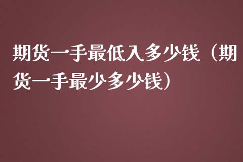 期货一手最低入多少钱（期货一手最少多少钱）_https://www.fansifence.com_恒指交易时间_第1张