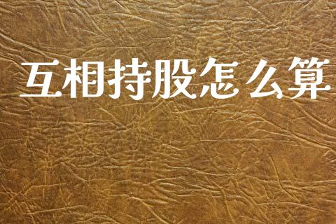 互相持股怎么算_https://www.fansifence.com_恒指交易时间_第1张