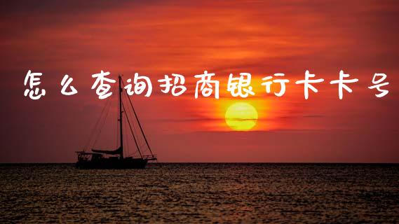 怎么查询招商银行卡卡号_https://www.fansifence.com_恒指交易时间_第1张