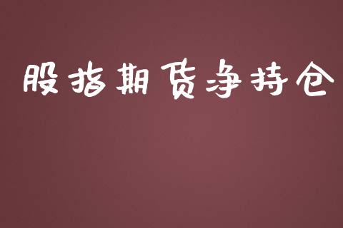 股指期货净持仓_https://www.fansifence.com_中国国际期货_第1张