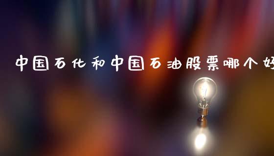 中国石化和中国石油股票哪个好_https://www.fansifence.com_中国国际期货_第1张