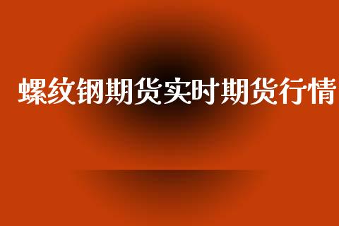 螺纹钢期货实时期货行情_https://www.fansifence.com_中国国际期货_第1张