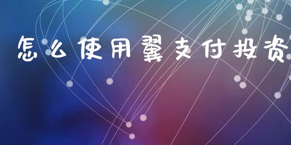 怎么使用翼支付投资_https://www.fansifence.com_国际期货行情_第1张