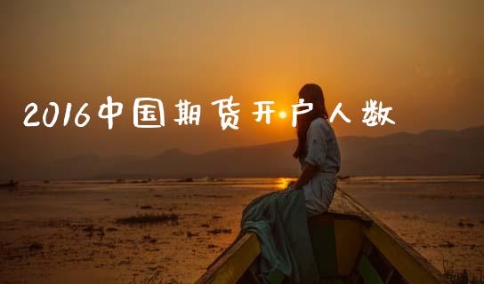 2016中国期货开户人数_https://www.fansifence.com_国际期货_第1张