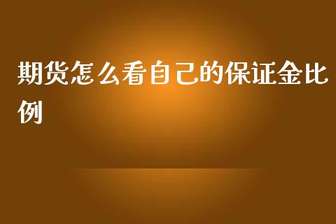 期货怎么看自己的保证金比例_https://www.fansifence.com_中国国际期货_第1张
