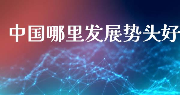 中国哪里发展势头好_https://www.fansifence.com_恒指交易时间_第1张