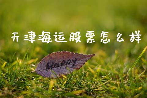 天津海运股票怎么样_https://www.fansifence.com_恒指交易时间_第1张