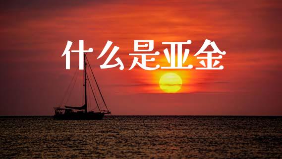 什么是亚金_https://www.fansifence.com_国际期货_第1张