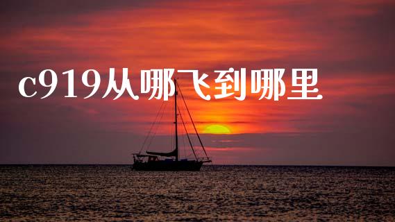 c919从哪飞到哪里_https://www.fansifence.com_恒指交易时间_第1张