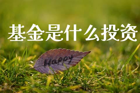 基金是什么投资_https://www.fansifence.com_中国国际期货_第1张
