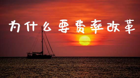 为什么要费率改革_https://www.fansifence.com_中国国际期货_第1张
