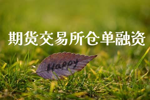 期货交易所仓单融资_https://www.fansifence.com_中国国际期货_第1张