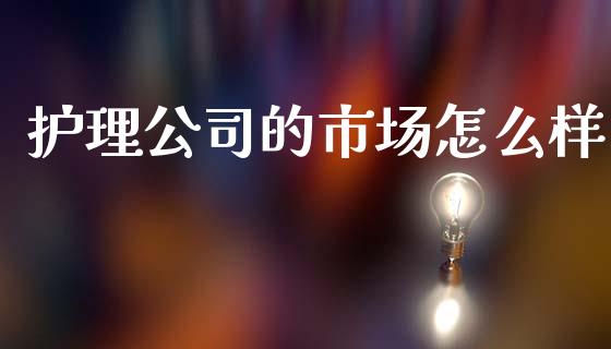 护理公司的市场怎么样_https://www.fansifence.com_恒指交易时间_第1张