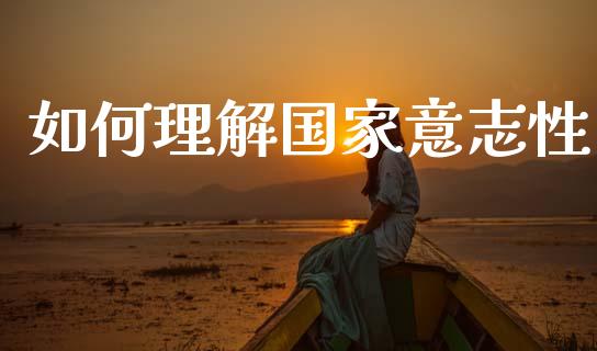 如何理解国家意志性_https://www.fansifence.com_国际期货_第1张