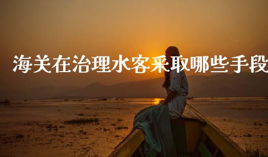 海关在治理水客采取哪些手段_https://www.fansifence.com_国际期货_第1张