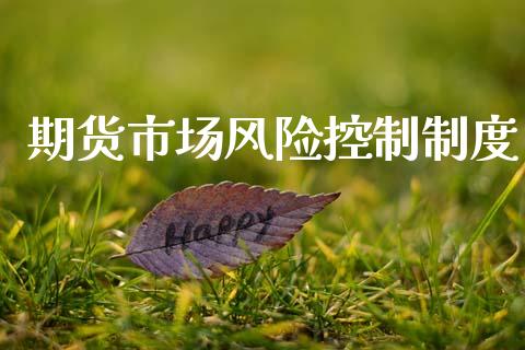 期货市场风险控制制度_https://www.fansifence.com_恒指交易时间_第1张