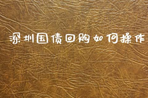 深圳国债回购如何操作_https://www.fansifence.com_恒指交易时间_第1张
