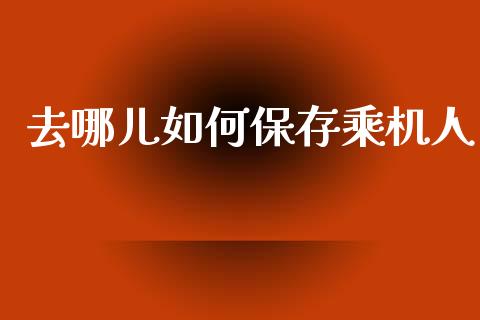 去哪儿如何保存乘机人_https://www.fansifence.com_国际期货_第1张