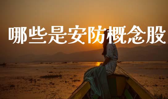 哪些是安防概念股_https://www.fansifence.com_国际期货行情_第1张