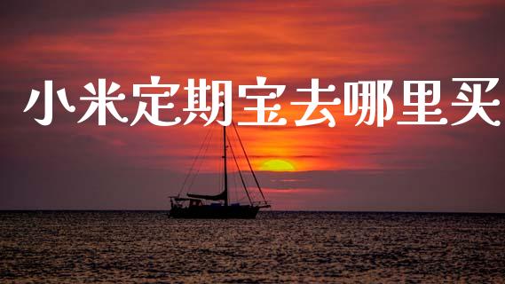 小米定期宝去哪里买_https://www.fansifence.com_中国国际期货_第1张