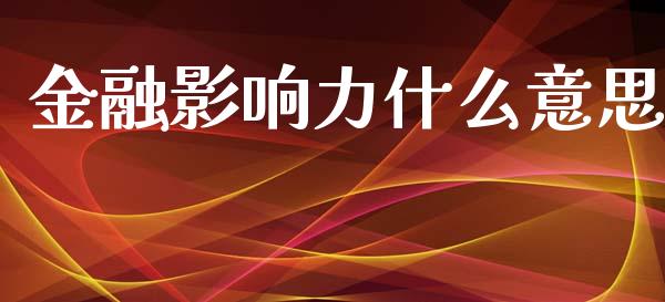 金融影响力什么意思_https://www.fansifence.com_中国国际期货_第1张