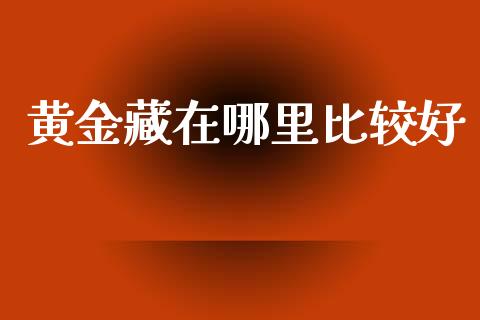 黄金藏在哪里比较好_https://www.fansifence.com_恒指交易时间_第1张