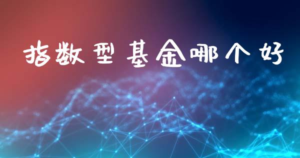 指数型基金哪个好_https://www.fansifence.com_国际期货_第1张