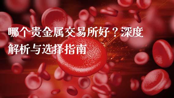哪个贵金属交易所好？深度解析与选择指南_https://www.fansifence.com_国际期货行情_第1张