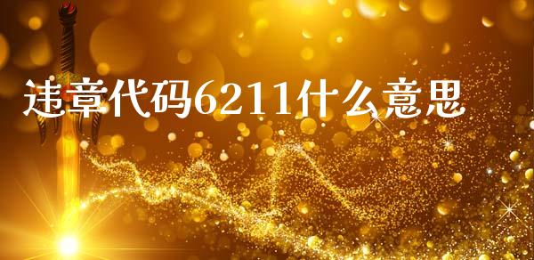 违章代码6211什么意思_https://www.fansifence.com_国际期货行情_第1张