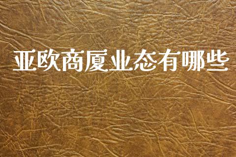 亚欧商厦业态有哪些_https://www.fansifence.com_恒指交易时间_第1张