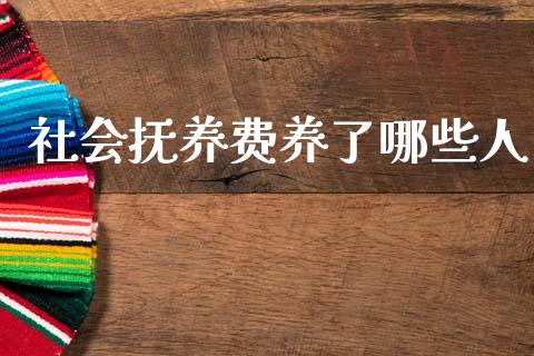 社会抚养费养了哪些人_https://www.fansifence.com_国际期货_第1张