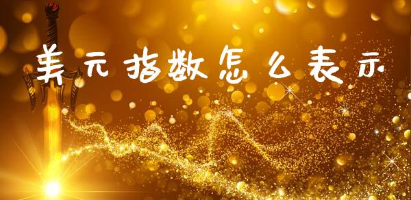美元指数怎么表示_https://www.fansifence.com_国际期货_第1张