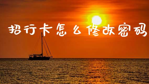 招行卡怎么修改密码_https://www.fansifence.com_中国国际期货_第1张