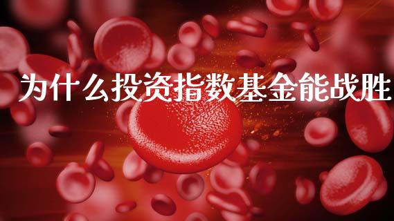 为什么投资指数基金能战胜_https://www.fansifence.com_国际期货_第1张