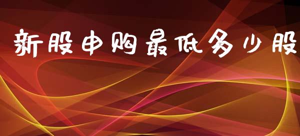 新股申购最低多少股_https://www.fansifence.com_中国国际期货_第1张