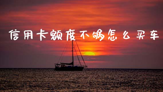 信用卡额度不够怎么买车_https://www.fansifence.com_中国国际期货_第1张