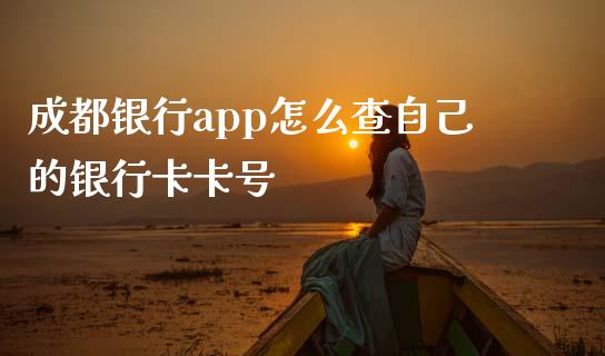 成都银行app怎么查自己的银行卡卡号_https://www.fansifence.com_国际期货_第1张