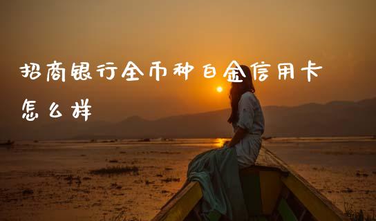 招商银行全币种白金信用卡怎么样_https://www.fansifence.com_国际期货_第1张